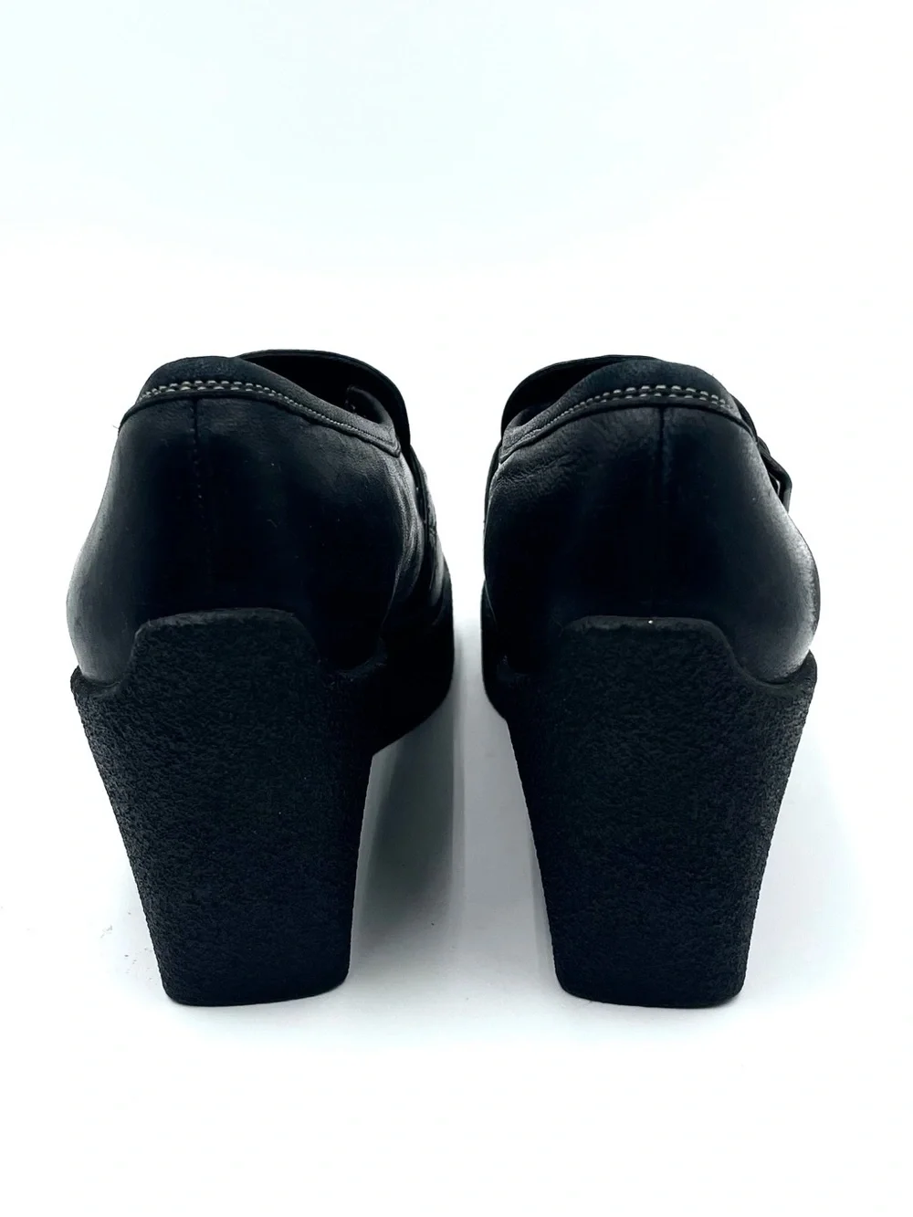 Robert Clergie Black Leather Loafers Size 8